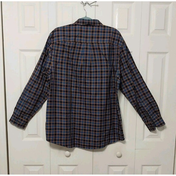 Duluth Trading Men Plaid Button Shirt Wrinkle Fighter Size Med Casual Workwear - Picture 2 of 4